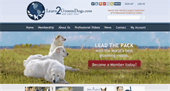 Desktop Screenshot of learn2groomdogs.com